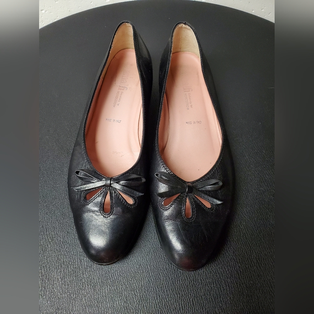 Amalfi for Nordstrom Italian Black Women's Flats Size 9